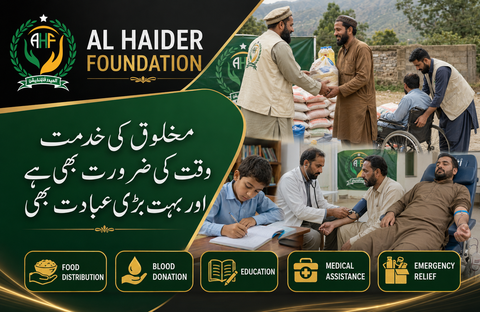 Al Haider Foundation — Welfare and Relief Services