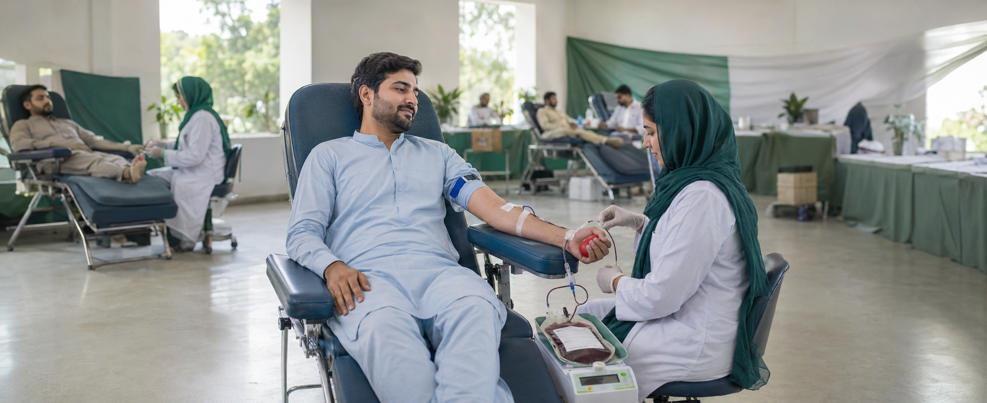 Voluntary blood donation camp